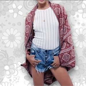 ✌🏼Free People Aztec Kimono